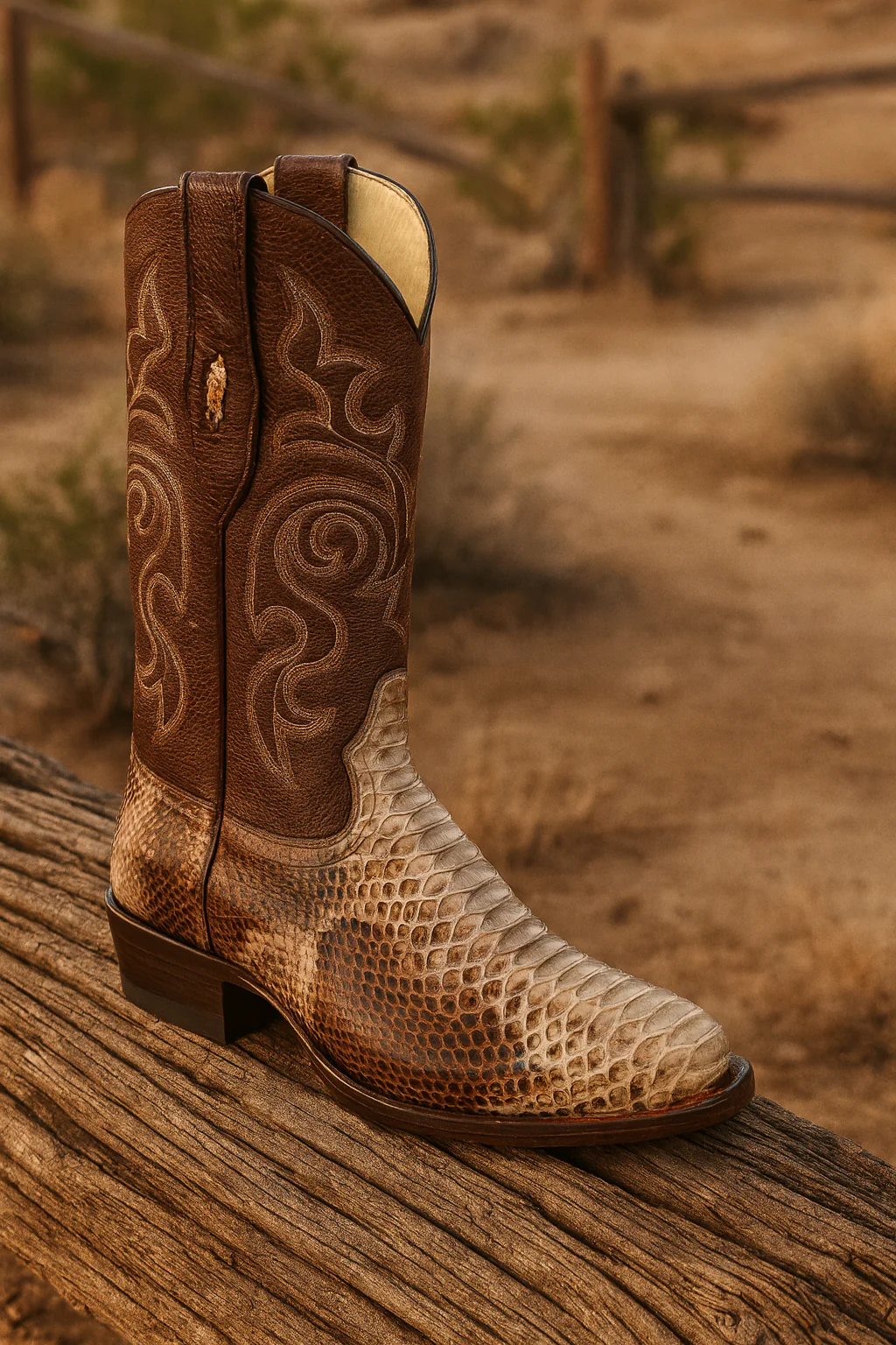 Men's Los Altos Python J-Toe Boots - Rustic - Image 24