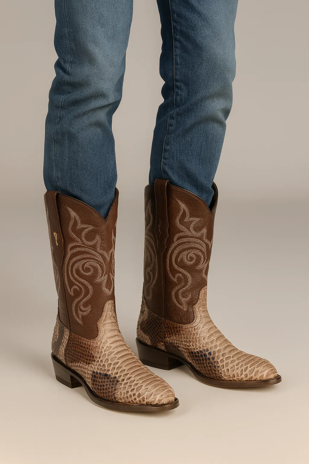 Men's Los Altos Python J-Toe Boots - Rustic - Image 26