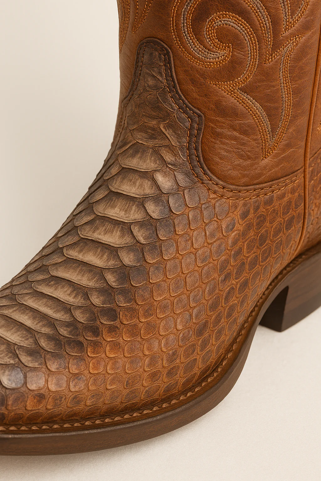 Men's Los Altos Python J-Toe Boots - Rustic - Image 3