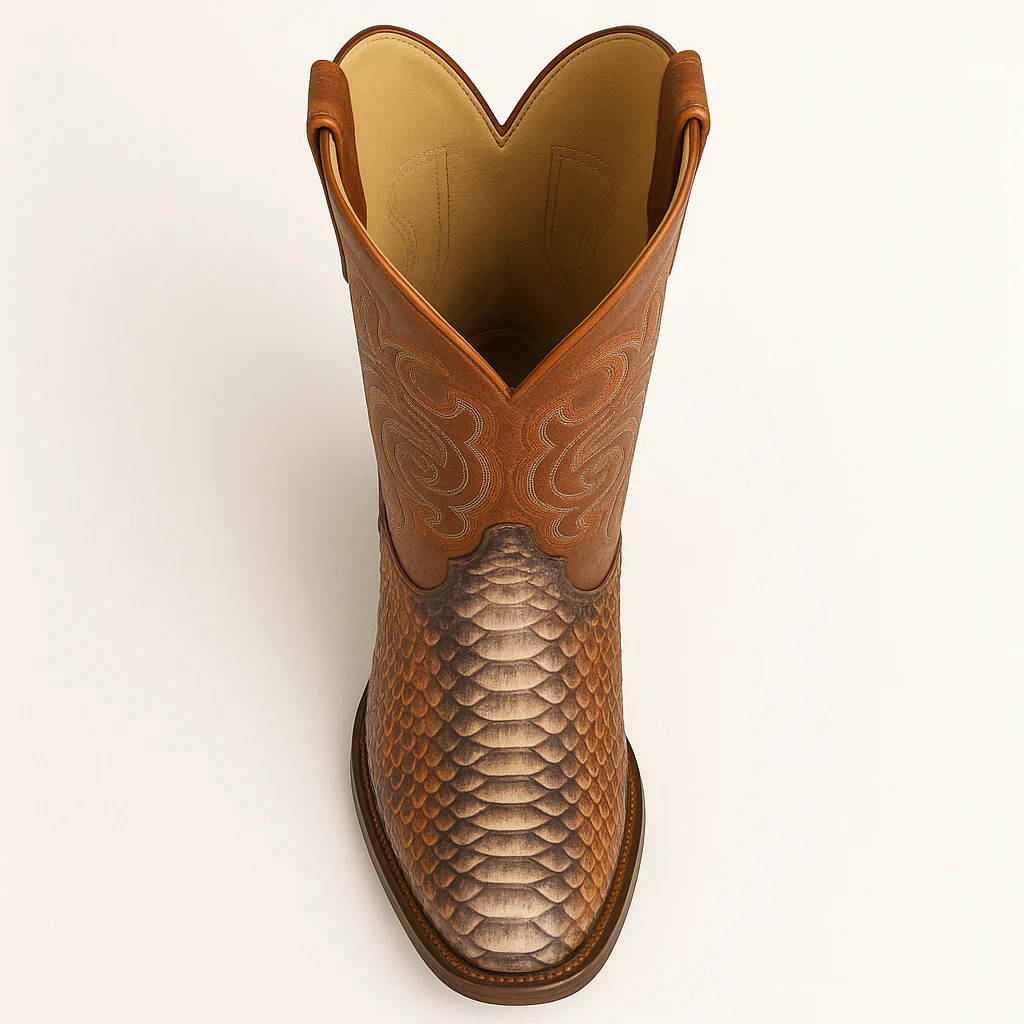 Men's Los Altos Python J-Toe Boots - Rustic - Image 5