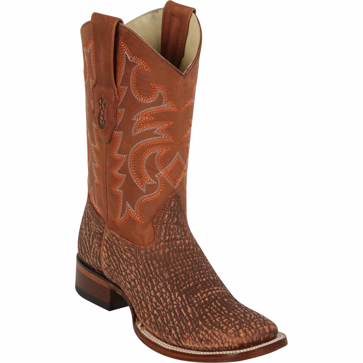 Men's Los Altos Shark Skin Wide Square Toe Boots - Image 2