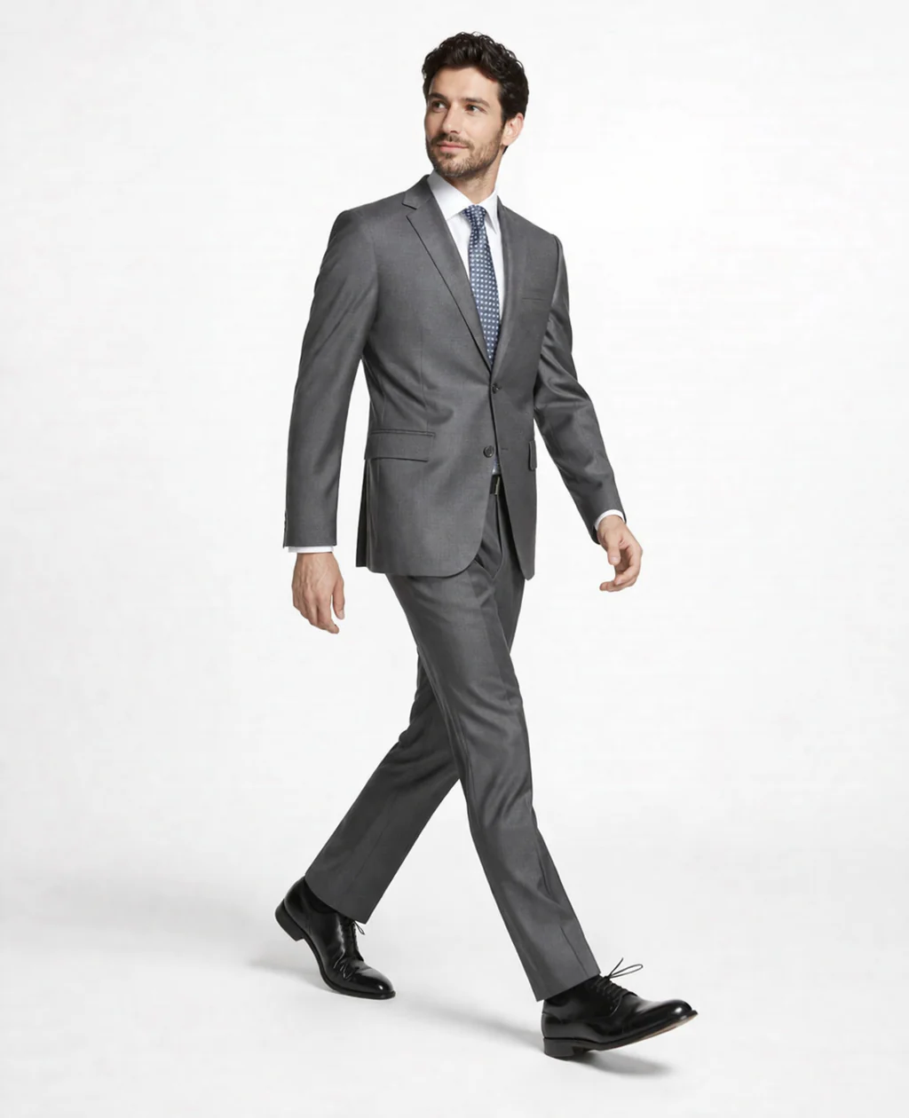Mens Tiglio Gray Suit – Classic 2 Piece Grey Suit for Wedding, Business and Formal Wear - Image 2