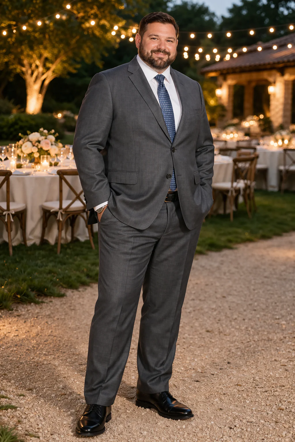 Mens Tiglio Gray Suit – Classic 2 Piece Grey Suit for Wedding, Business and Formal Wear - Image 9