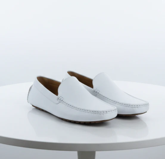 Men’s Mundo White Leather Loafers – Classic Slip-On Dress Shoes for Casual and Formal Wear - Image 7