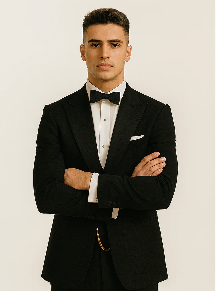 Mens Peaky Blinders Costume Thomas Shelby Black Vested Tuxedo - Image 7