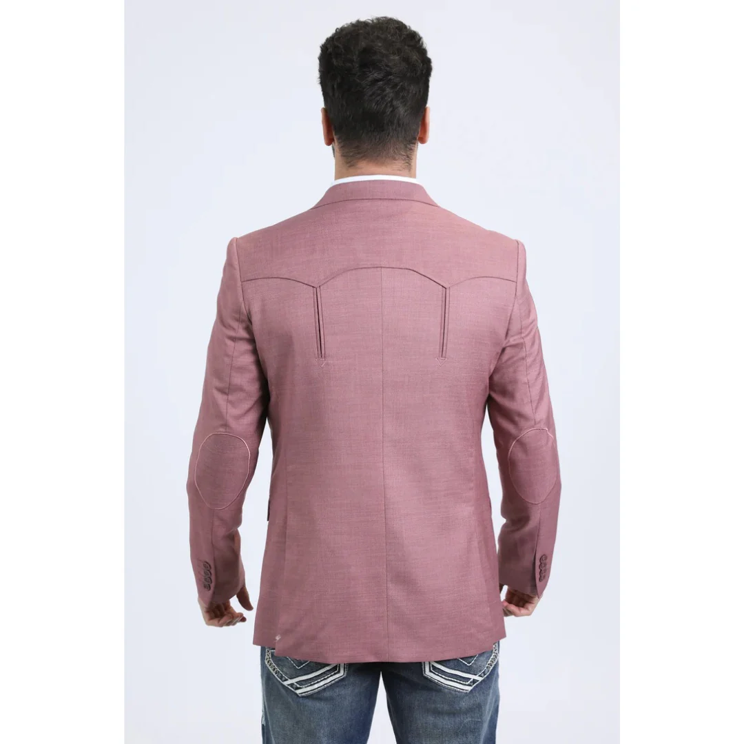 Men’s Platini Salmon Western Style Double Button Blazer - Image 3
