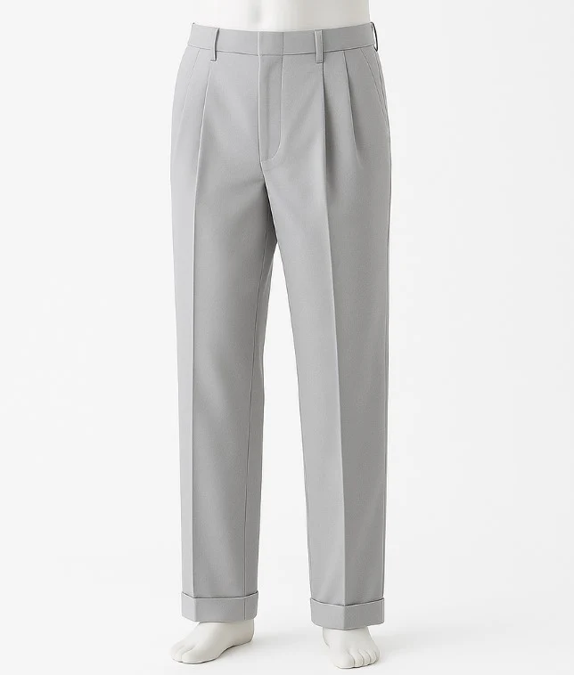 Mens Pleated Pants - Classic Style Slacks - Image 2
