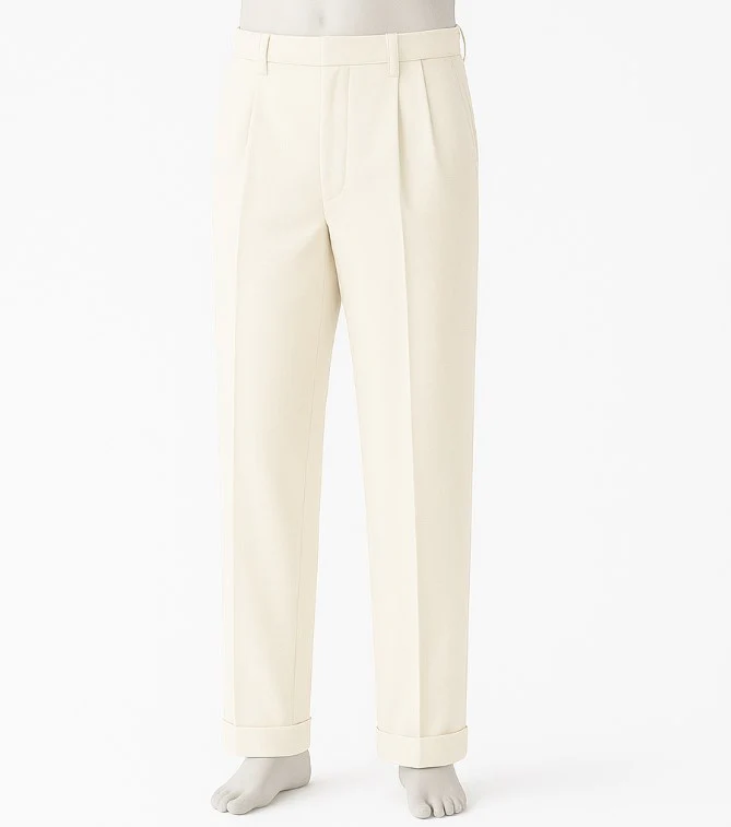 Mens Pleated Pants - Classic Style Slacks - Image 3