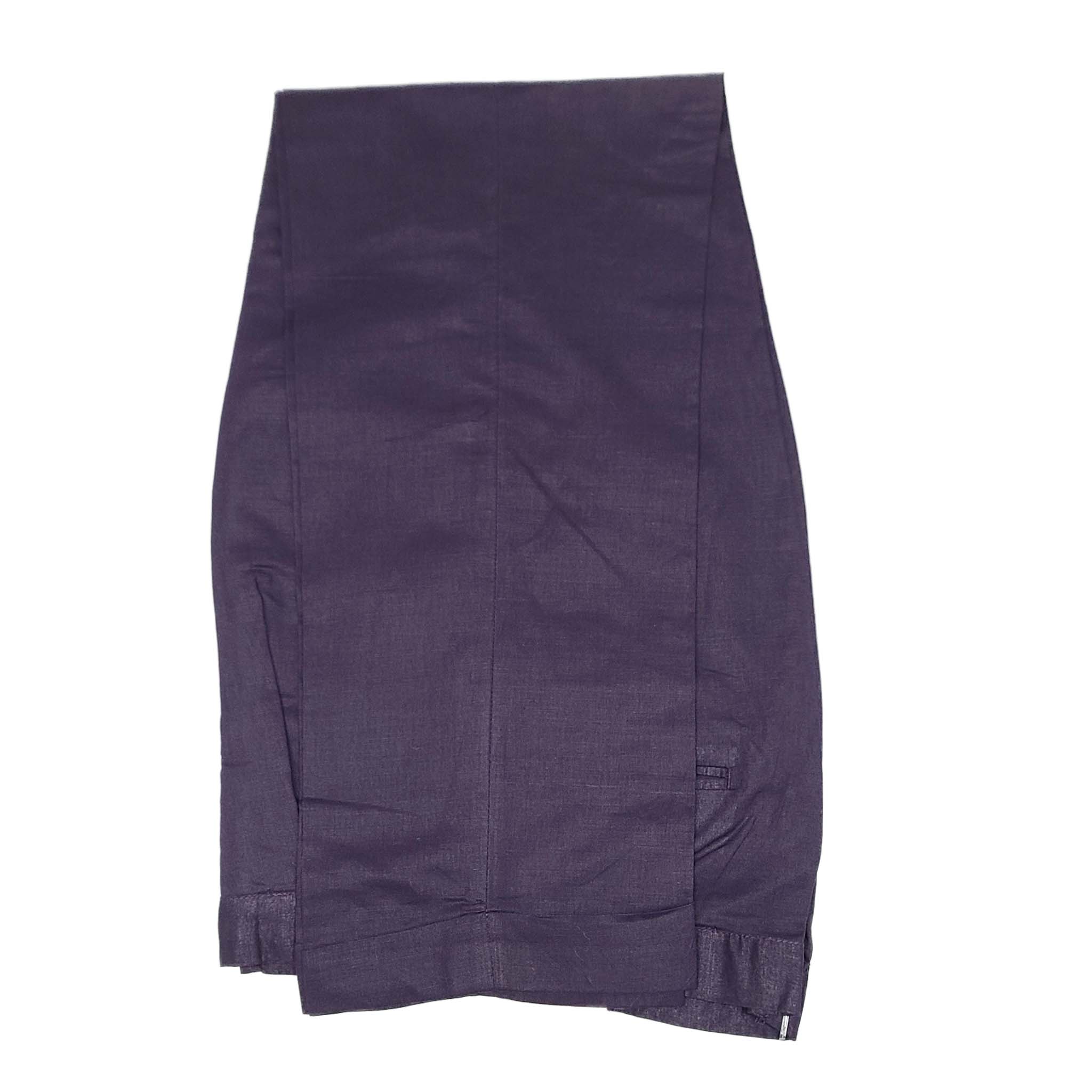 Mens Purple Linen Shirt and Pants Casual Outfit Set - Image 4