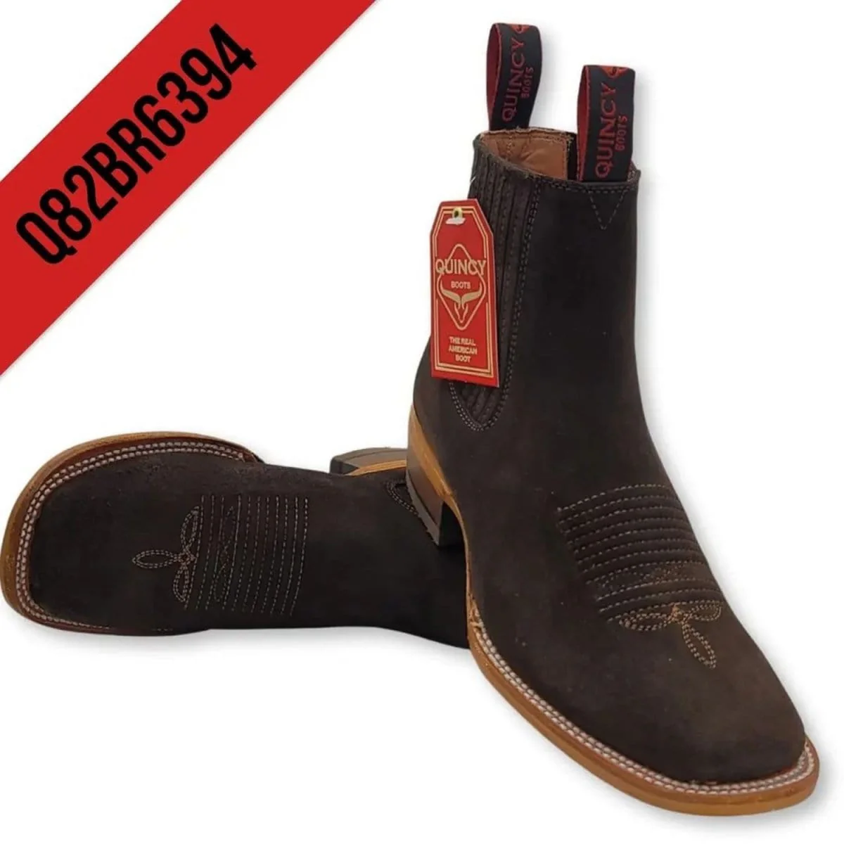 Men's Quincy Square Toe Ankle Boot Q82BR6394 - Image 3
