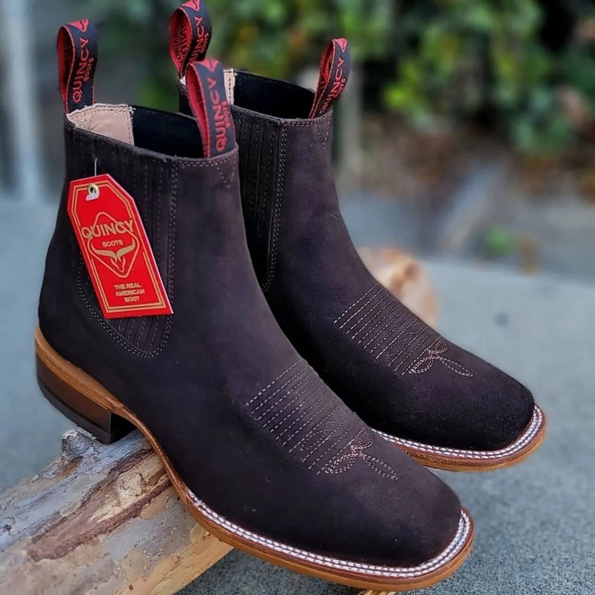Men's Quincy Square Toe Ankle Boot Q82BR6394 - Image 4