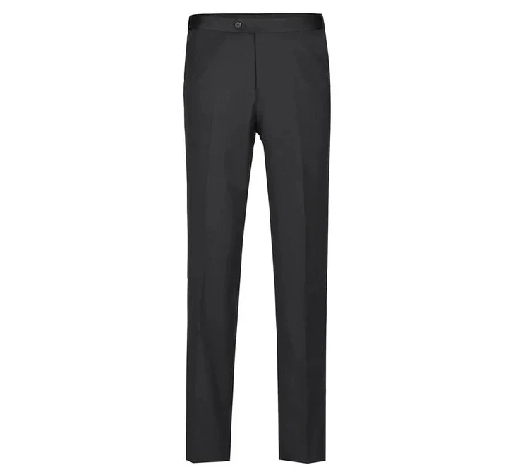 Mens Traditional Two Button Classic Fit Notch Black Tuxedo - Image 3