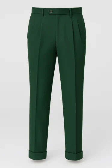 Mens Wide Leg Dress Pants in 10 Colors Pleated Slacks - Image 8