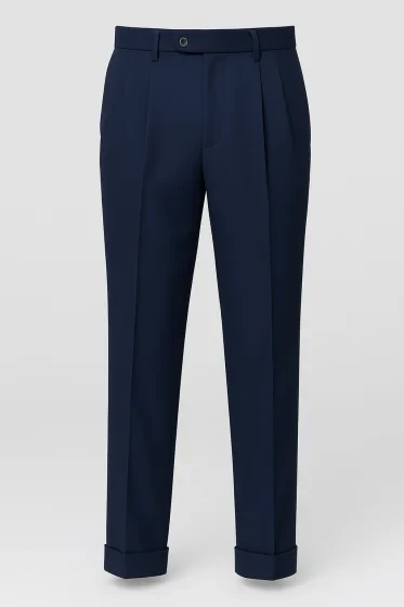 Mens Wide Leg Dress Pants in 10 Colors Pleated Slacks - Image 9