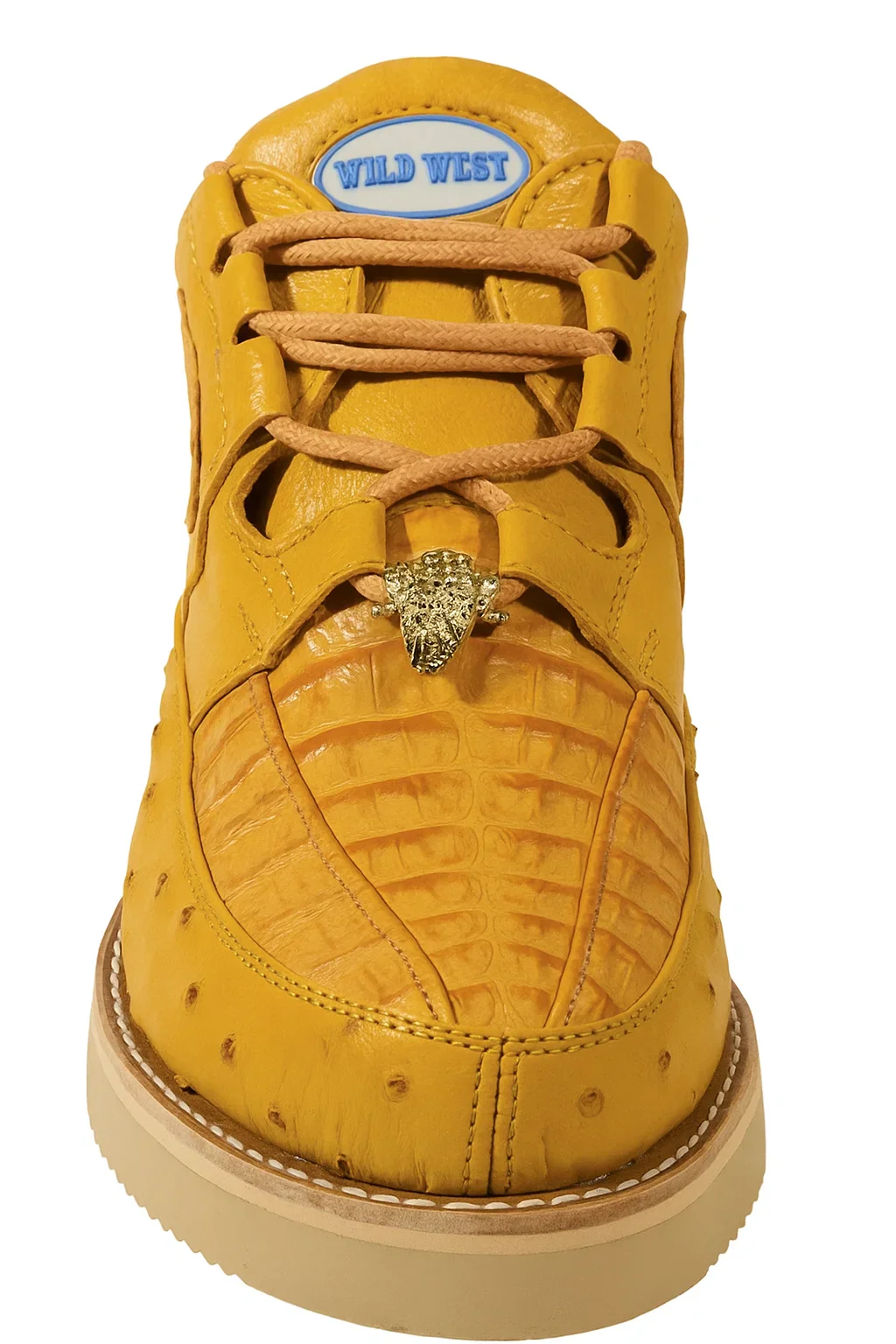 Men's Wild West Boots Caiman and Ostrich Skin Shoe 2ZA050202 - Image 2