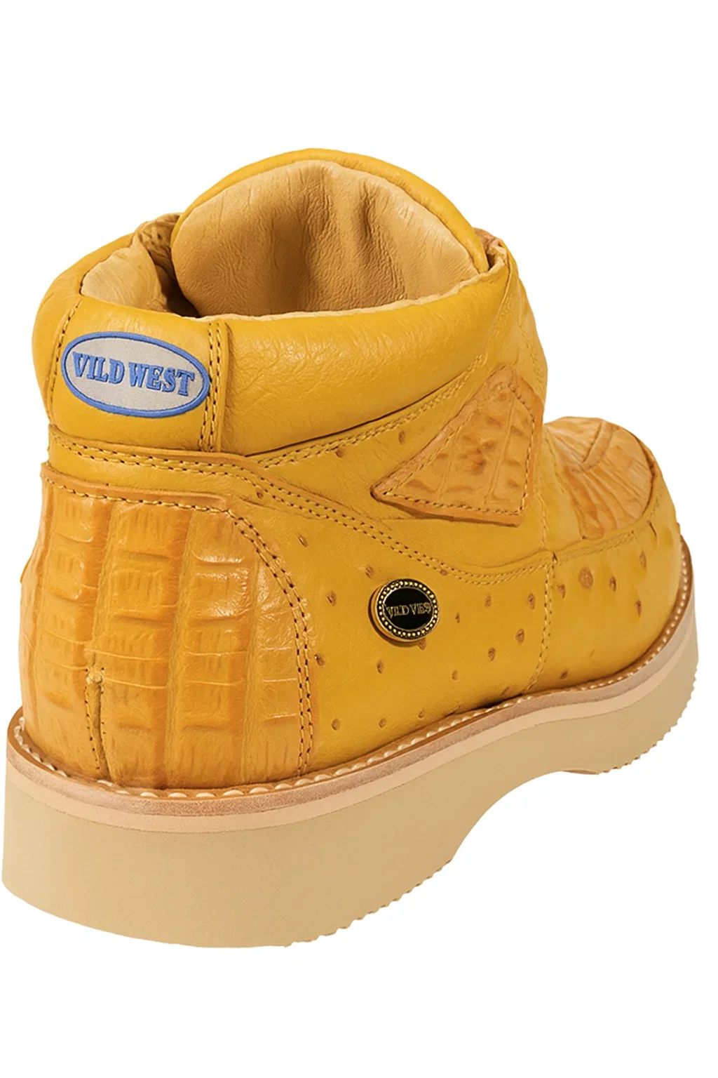 Men's Wild West Boots Caiman and Ostrich Skin Shoe 2ZA050202 - Image 3