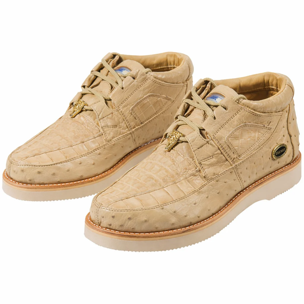 Men's Wild West Boots Caiman and Ostrich Skin Shoe 2ZA050211 - Image 2