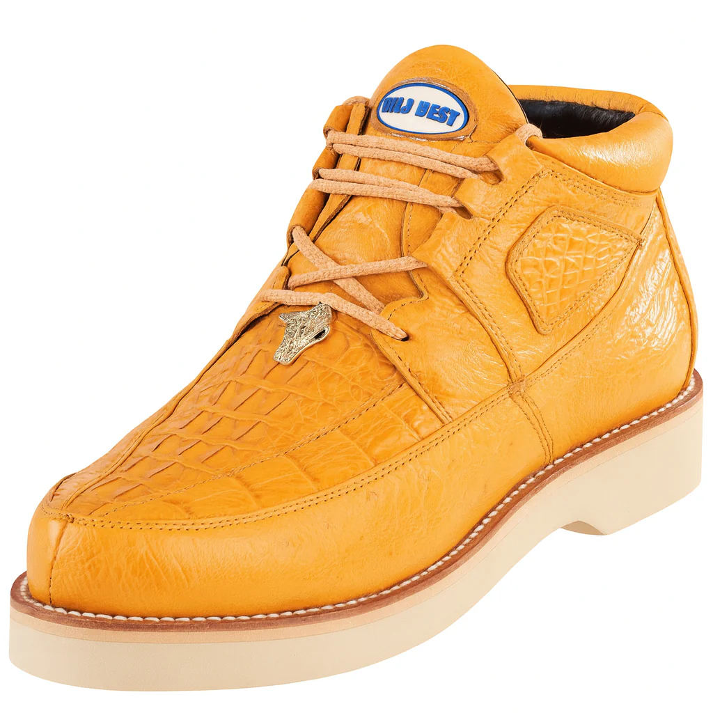 Men's Wild West Boots Caiman and Smooth Ostrich Skin Shoe 2ZA052802 - Image 6