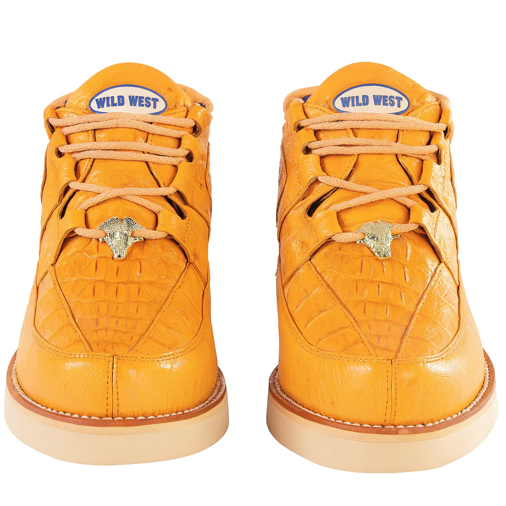 Men's Wild West Boots Caiman and Smooth Ostrich Skin Shoe 2ZA052802 - Image 7