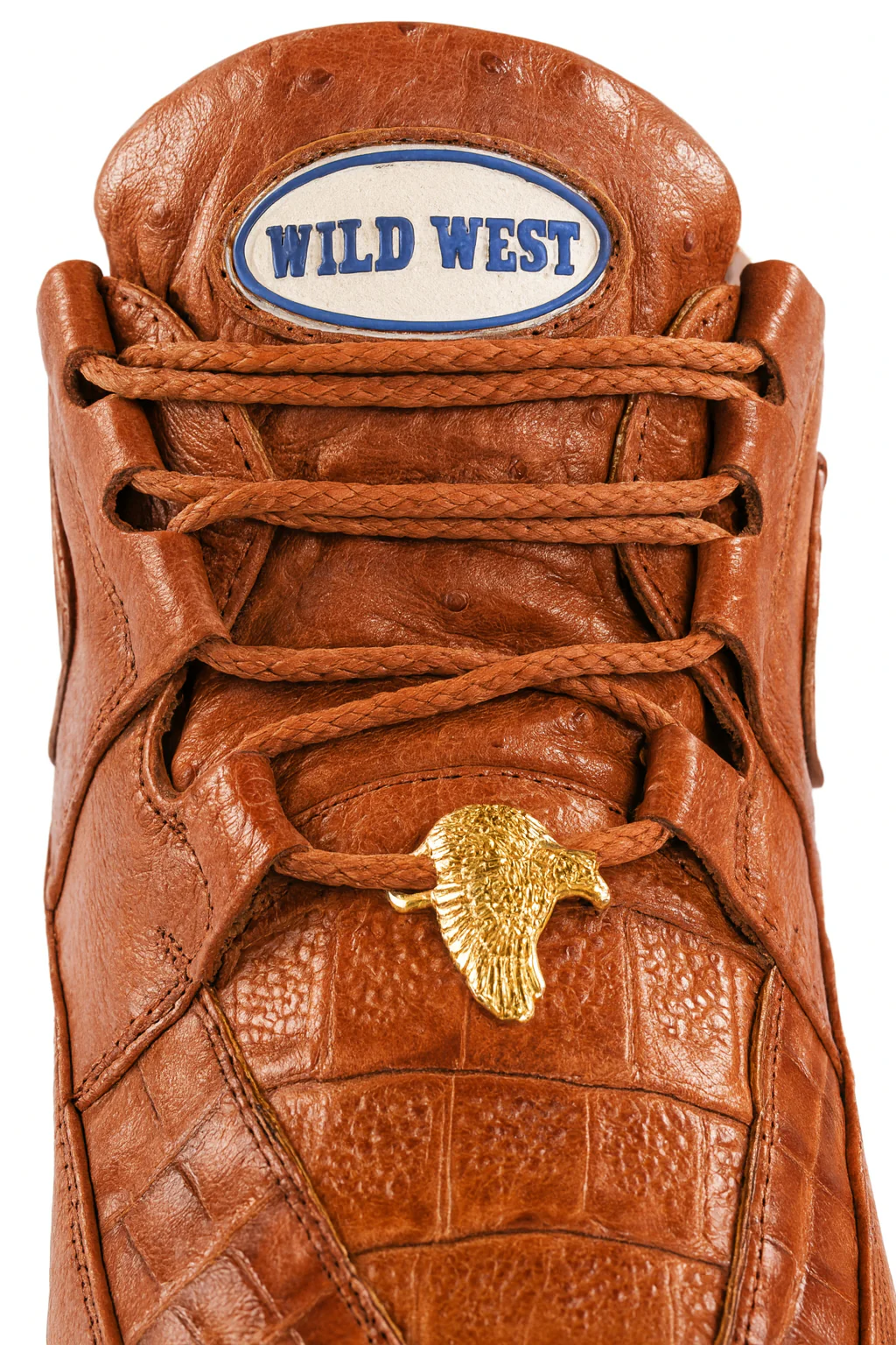 Men's Wild West Boots Caiman and Smooth Ostrich Skin Shoe 2ZA052803 - Image 4