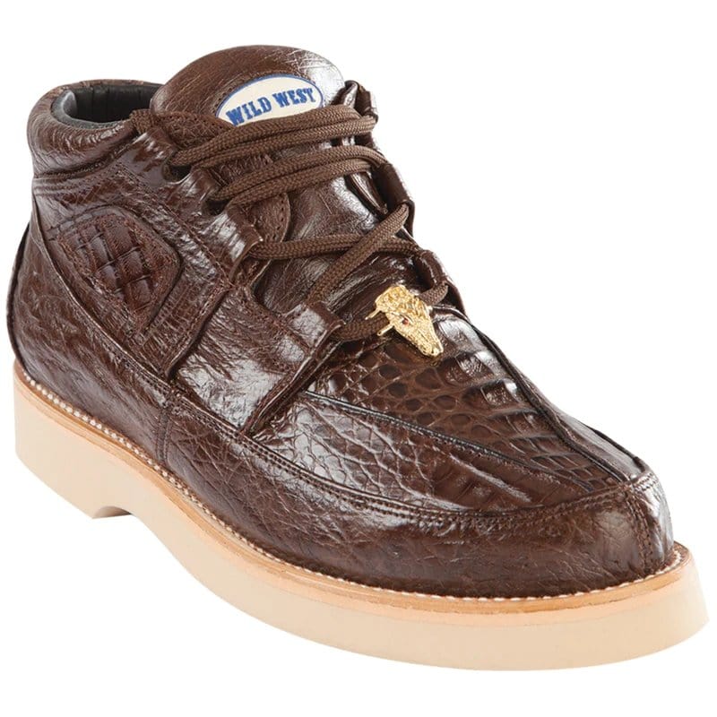 Men's Wild West Boots Caiman and Smooth Ostrich Skin Shoe 2ZA052807 - Image 10