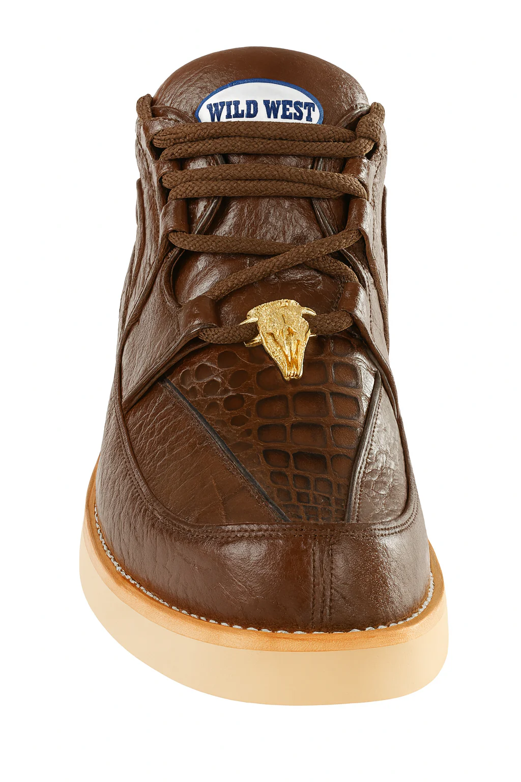 Men's Wild West Boots Caiman and Smooth Ostrich Skin Shoe 2ZA052807 - Image 2