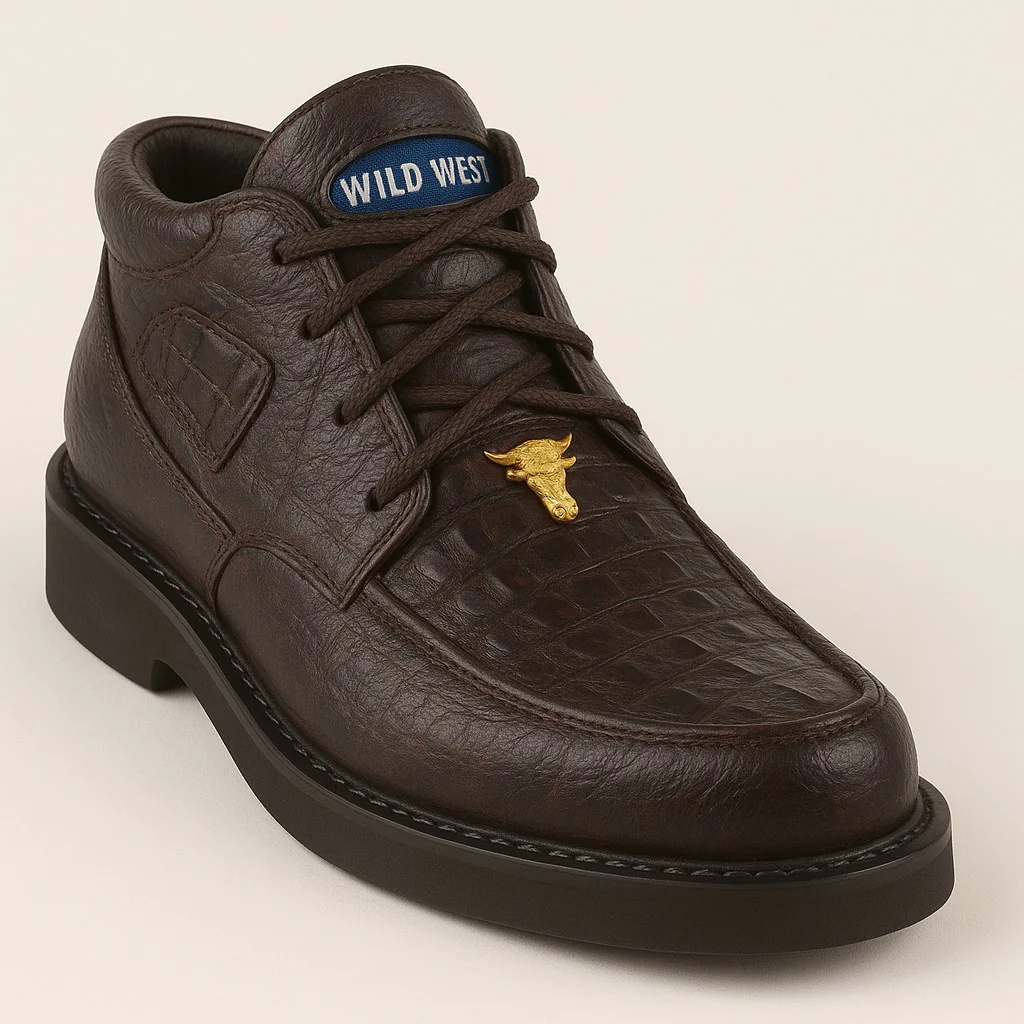 Men's Wild West Boots Caiman and Smooth Ostrich Skin Shoe 2ZA052818 - Image 4