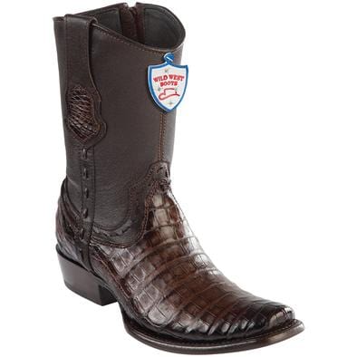 Men's Wild West Caiman Belly Dubai Toe Short Boots 279B82 - Image 3