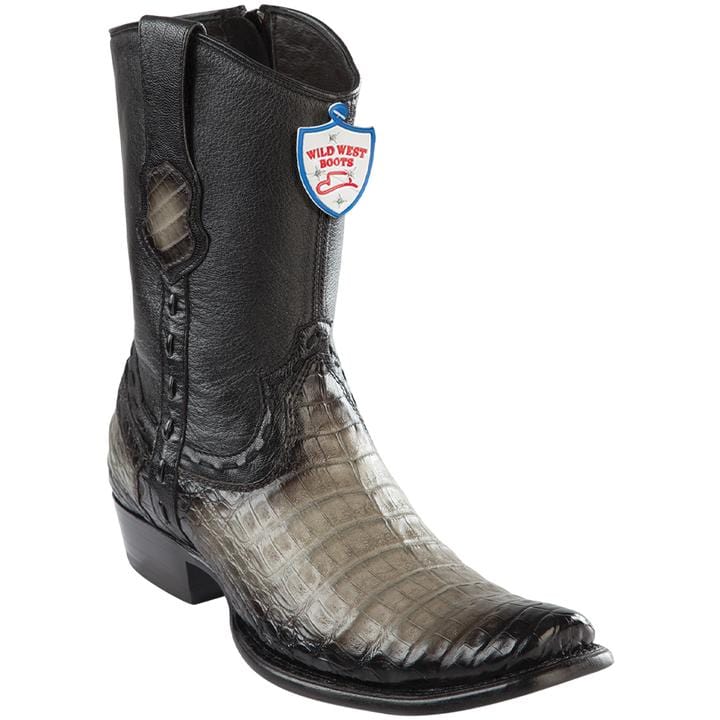 Men's Wild West Caiman Belly Dubai Toe Short Boots 279B82 - Image 5