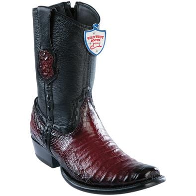 Men's Wild West Caiman Belly Dubai Toe Short Boots 279B82 - Image 6