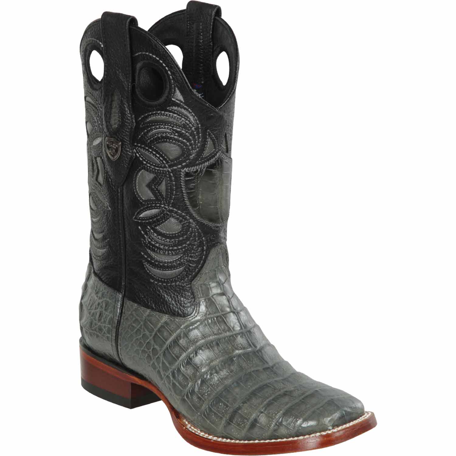Men's Wild West Caiman Belly Ranch Toe Boots 282482 - Image 2