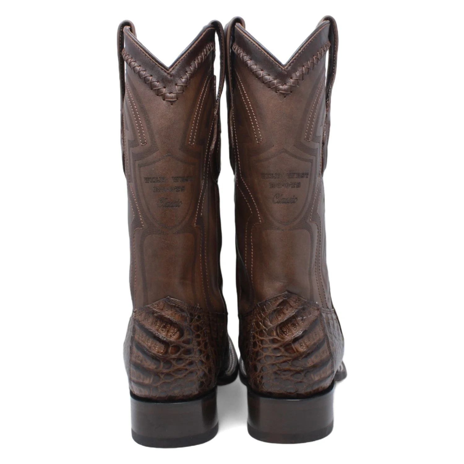 Men's Wild West Caiman Belly Ranch Toe Boots 2824L82 - Image 11