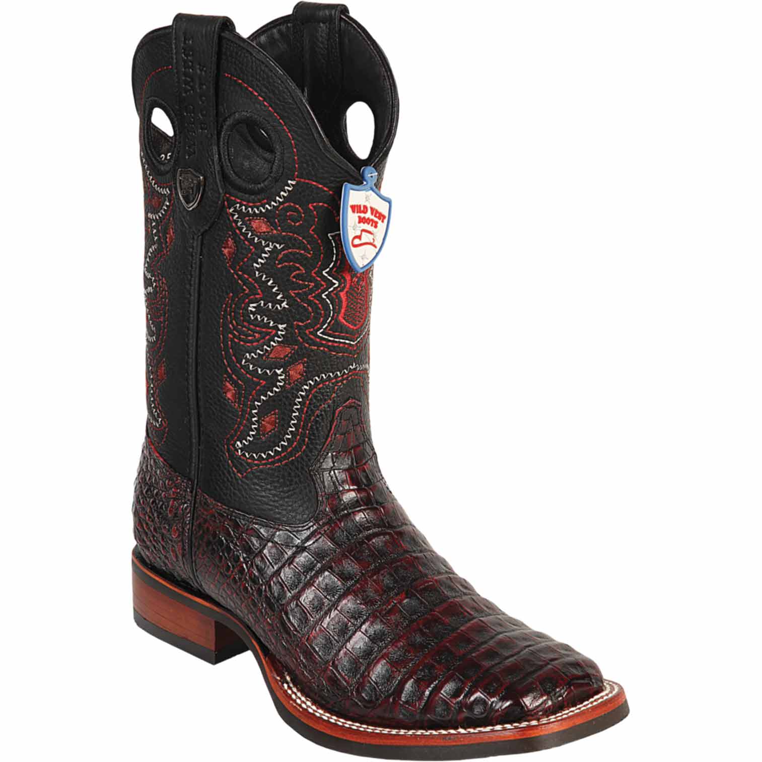 Men's Wild West Caiman Belly Ranch Toe Boots 282582 - Image 3