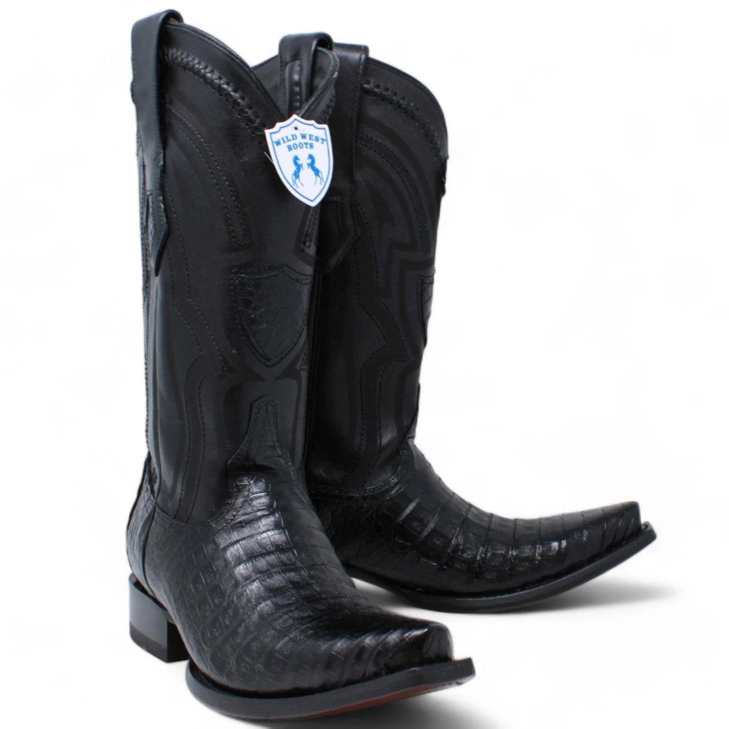 Men's Wild West Caiman Belly Skin Snip Toe Boot 294L8205