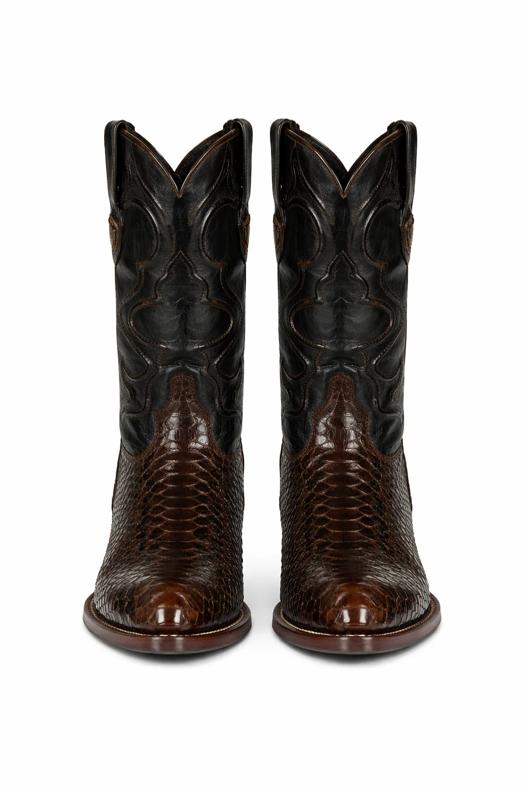 Mens Wild West Python Skin J-Toe Boots - Image 10