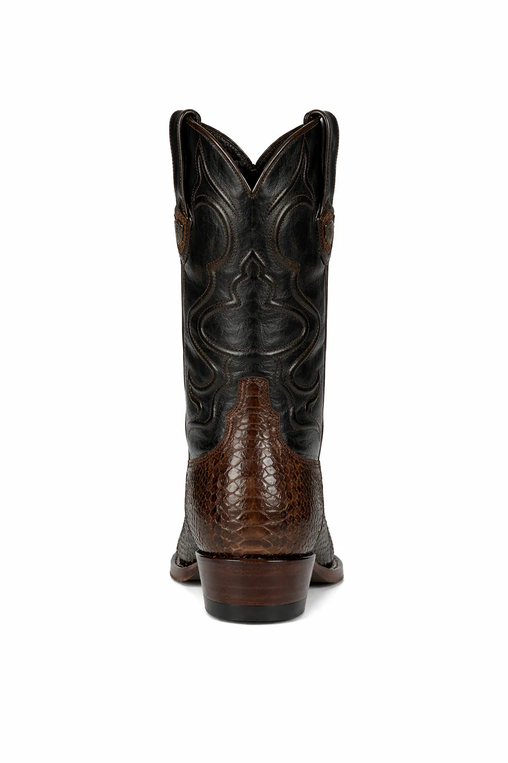 Mens Wild West Python Skin J-Toe Boots - Image 13
