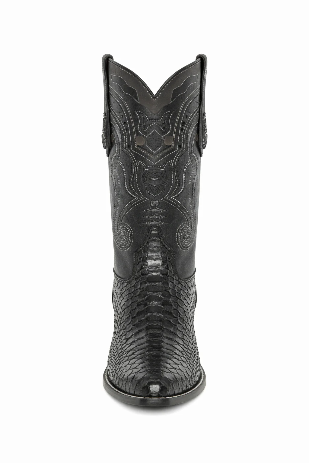 Mens Wild West Python Skin J-Toe Boots - Image 14