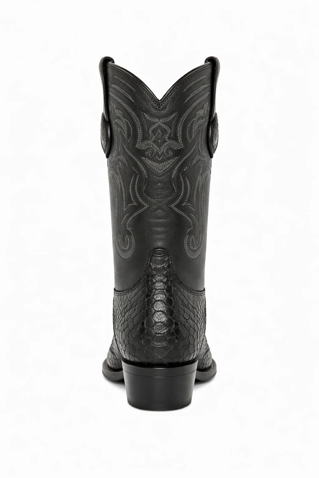 Mens Wild West Python Skin J-Toe Boots - Image 15