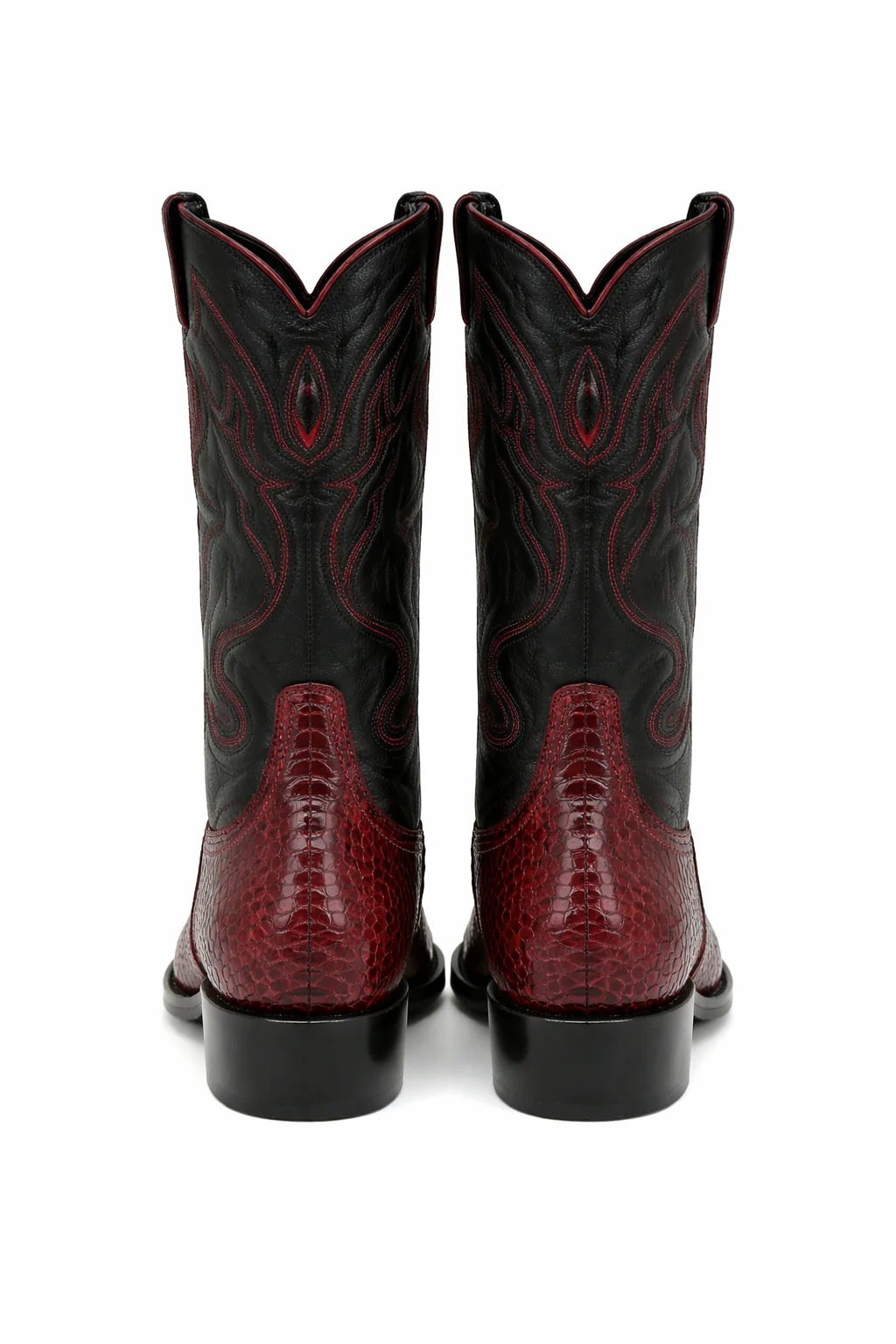 Mens Wild West Python Skin J-Toe Boots - Image 25