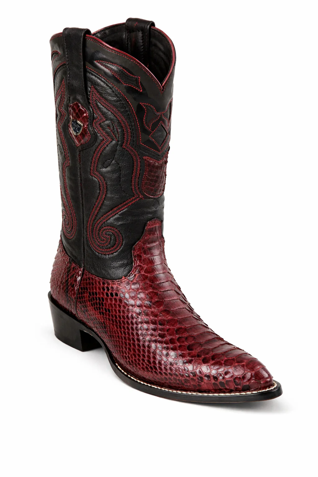 Men's Wild West Python Skin Yellow Gold J Toe Boots 29957 - Image 17