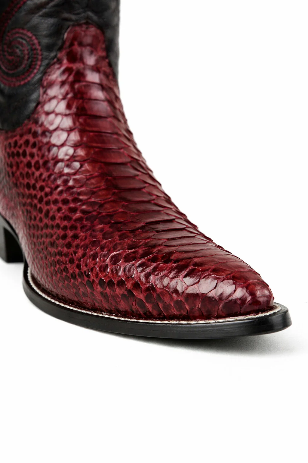 Men's Wild West Python Skin Yellow Gold J Toe Boots 29957 - Image 19