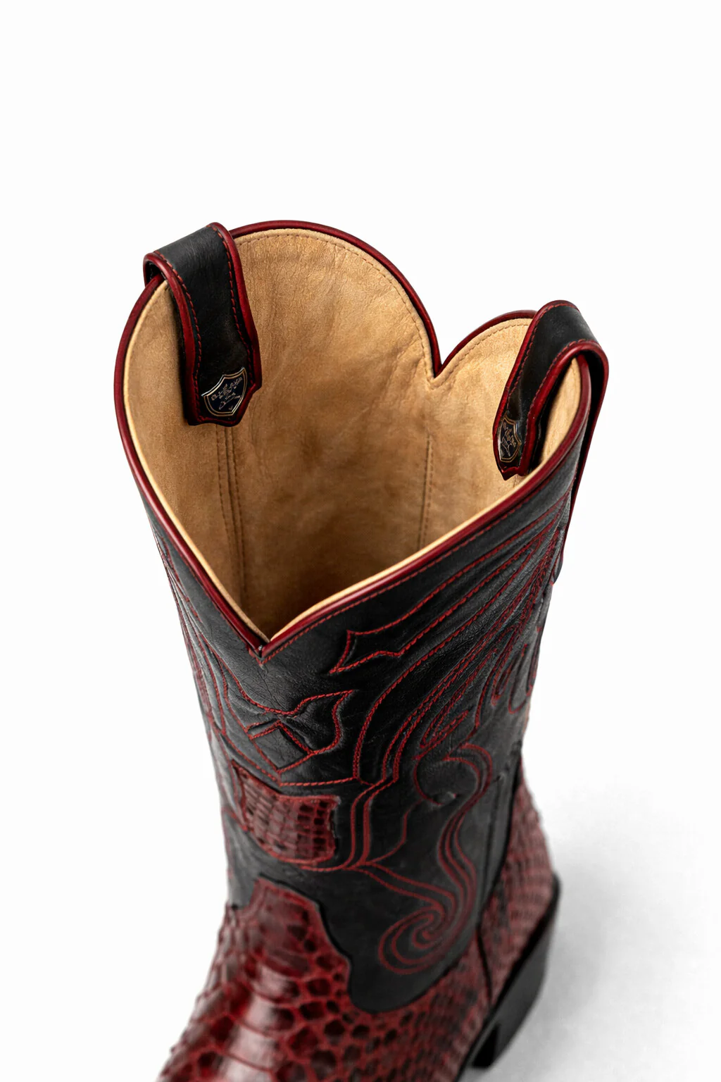 Men's Wild West Python Skin Yellow Gold J Toe Boots 29957 - Image 20