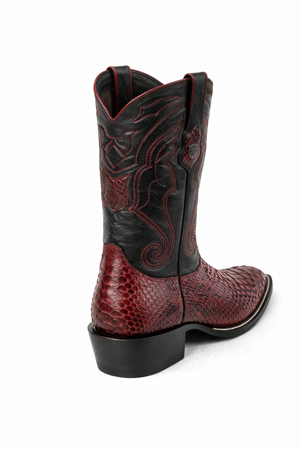 Men's Wild West Python Skin Yellow Gold J Toe Boots 29957 - Image 21