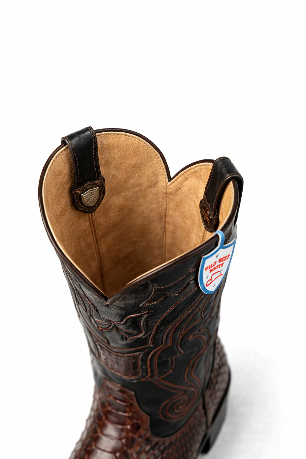 Men's Wild West Python Skin Yellow Gold J Toe Boots 29957 - Image 29