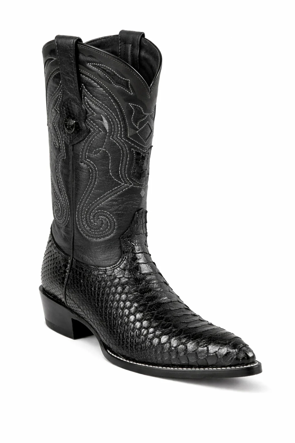 Men's Wild West Python Skin Yellow Gold J Toe Boots 29957 - Image 9