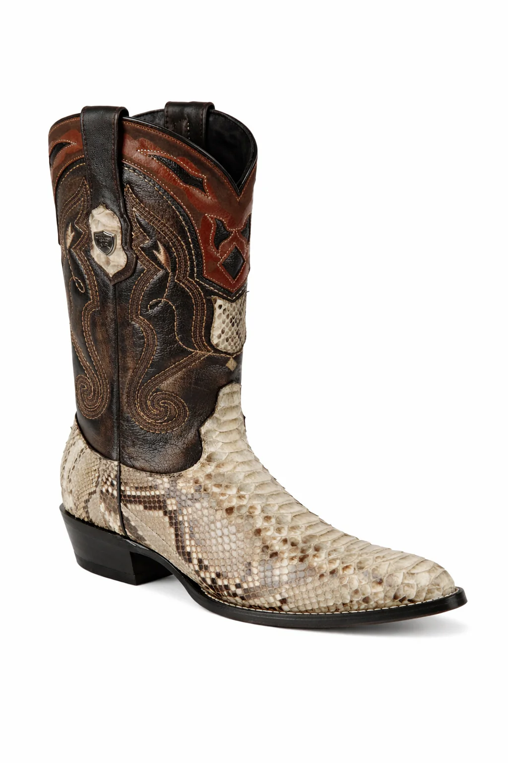 Mens Wild West Python Skin J-Toe Boots - Image 7