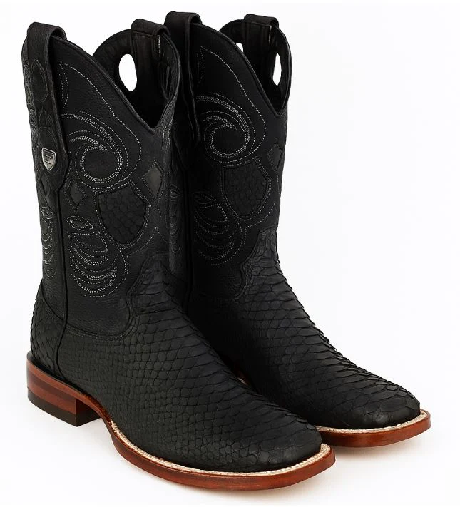 Men's Wild West Python Skin Rodeo Toe Boot 2818G5705 - Image 2