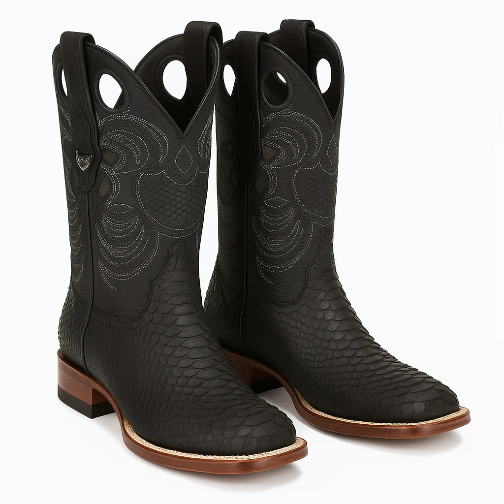 Men's Wild West Python Skin Rodeo Toe Boot 2818G5705 - Image 8