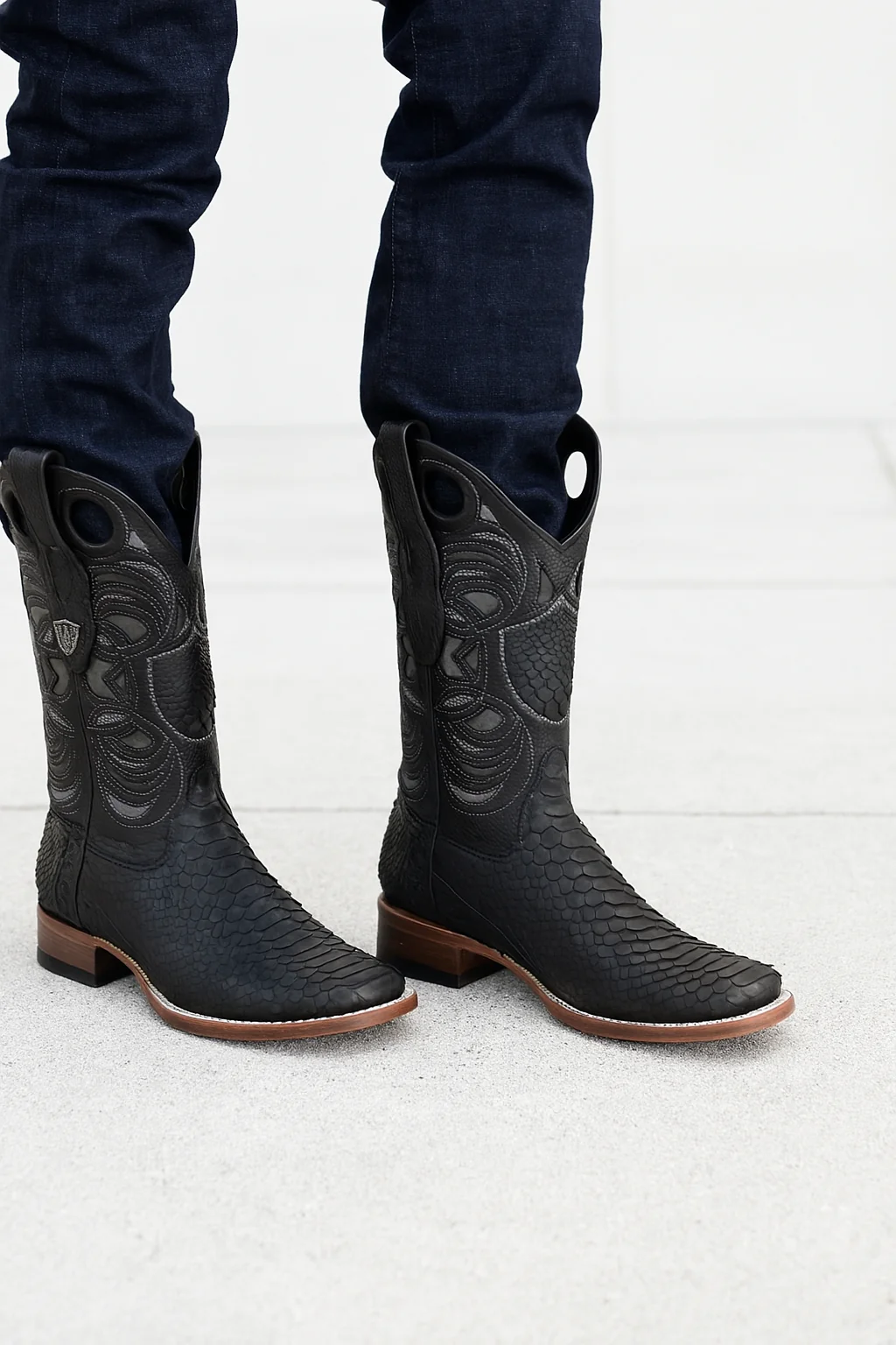 Men's Wild West Python Skin Rodeo Toe Boot 2818G5705 - Image 9