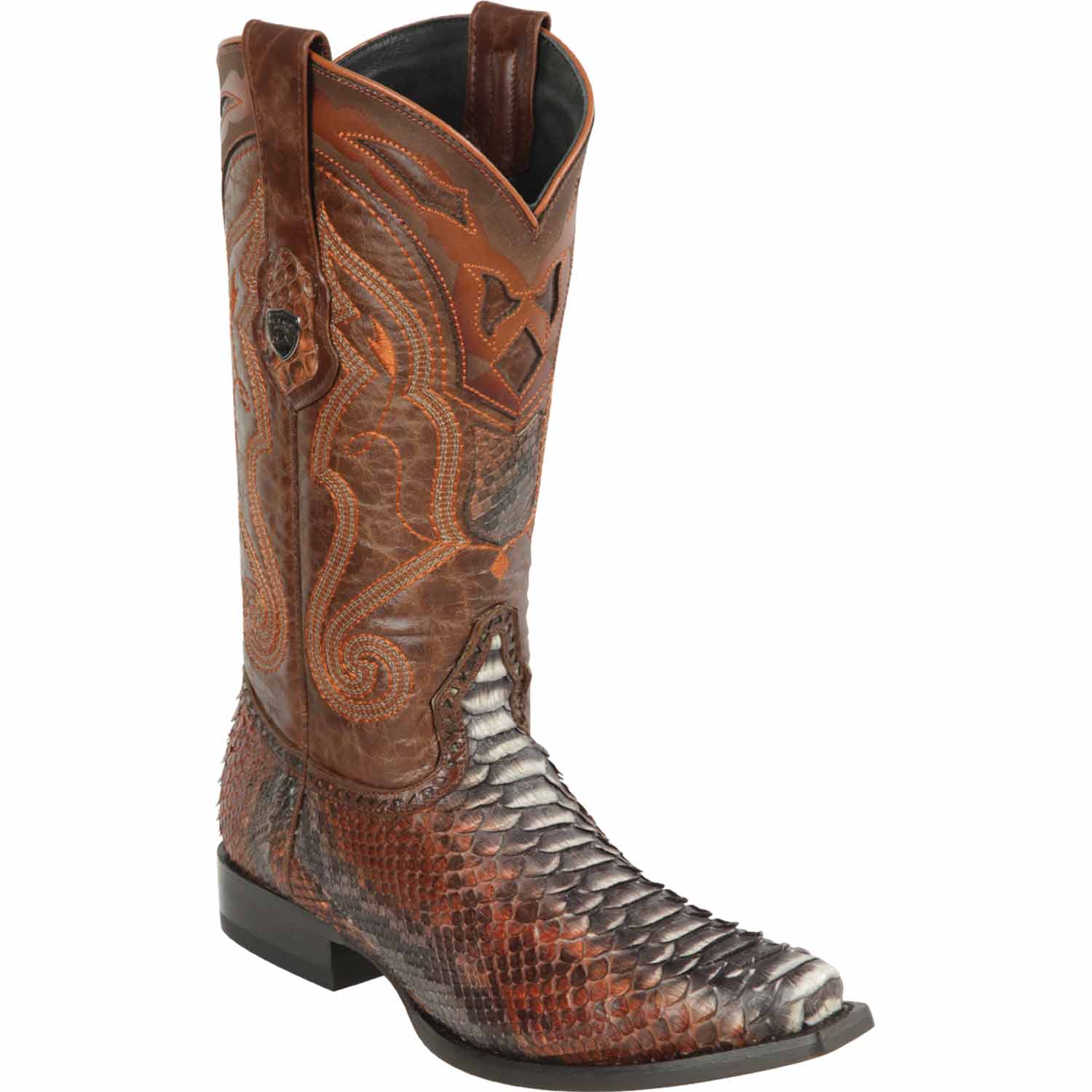 Men's Wild West Python Skin Snip Toe Boots 29457 - Image 3